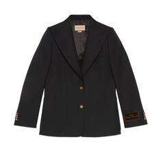 Single-breasted fluid drill jacket