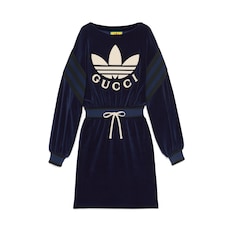Платье из шенилла adidas x Gucci