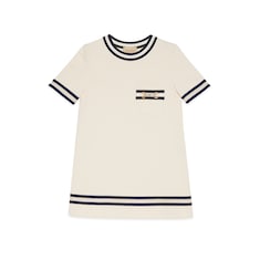 Kinderkleid aus Baumwolljersey mit Horsebit