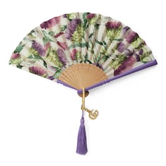 Small flower print fan