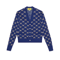 adidas x Gucci Cardigan mit GG Trefoil