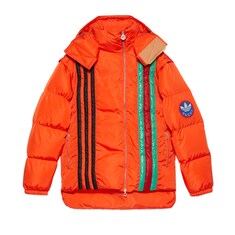 جاكيت مبطن بالريش من مجموعة adidas x Gucci