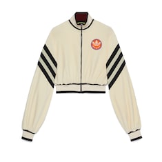 جاكيت قصير من قماش شنيل من مجموعة adidas x Gucci