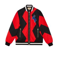Zig-zag technical jersey zip jacket