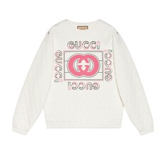 Gucci vintage logo quilted sweatshirt