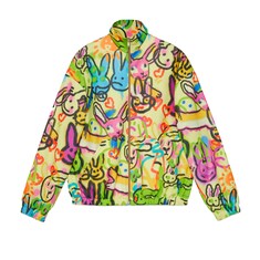 Chaqueta de punto con cremallera y conejos