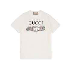 Logo bunny print cotton jersey T-shirt