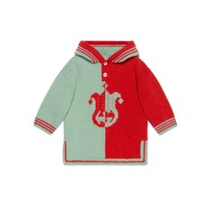 Baby hooded wool coat