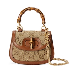 Minibolso de mano Gucci Bamboo 1947