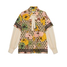 adidas x Gucci GG Trefoil poppies shirt