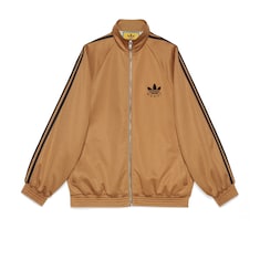adidas x Gucci Reißverschlussjacke aus Baumwolljersey