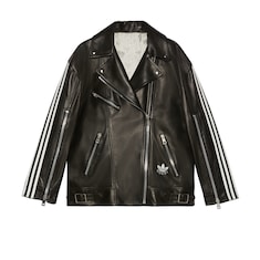 adidas x Gucci leather jacket