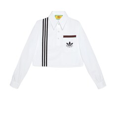 قميص بولو من القطن من مجموعة adidas x Gucci
