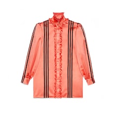 قميص من حرير داتشيس من مجموعة adidas x Gucci