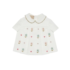 T-shirt pour bébé en coton avec broderie fleur