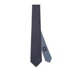 Polka-dot rhombus silk jacquard tie