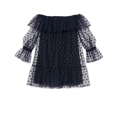 Robe en tulle à pois