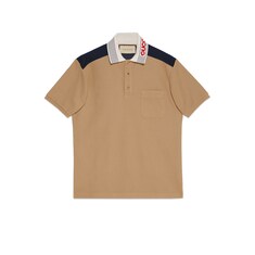 Poloshirt aus Baumwolljersey