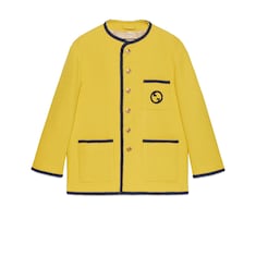 Retro tweed jacket with embroidery