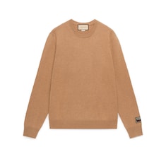 Cashmere sweater with Gucci patch