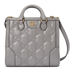 Mini-Henkeltasche aus GG Matelassé-Leder