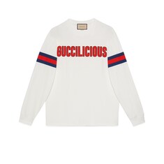 Cotton jersey printed sweatshirt