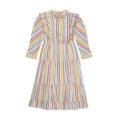 Kinderkleid aus gestreifter Baumwolle