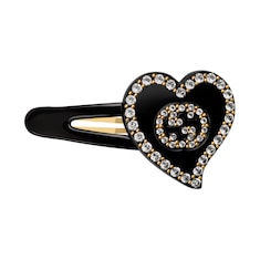 Horquilla con corazón con GG entrelazada
