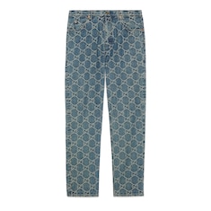 GG jacquard denim trouser