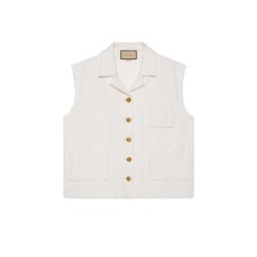 Gilet in jersey di cotone GG
