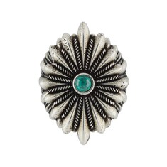 Bague détail GG enlacés avec fleur gravée