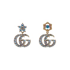 Boucles d’oreilles GG Marmont avec cristaux
