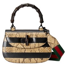 Sac Gucci Bamboo 1947 en python et cuir taille moyenne