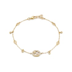 สร้อยข้อมือ Gucci Interlocking diamond bracelet