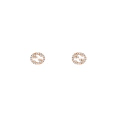 Gucci Interlocking Ohrstecker Diamant 18k Gold  