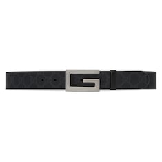 Cinturón reversible con hebilla en forma de G cuadrada