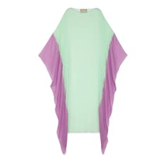 Sheer silk chiffon dress