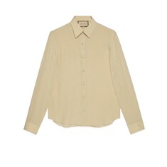 GG silk crêpe shirt