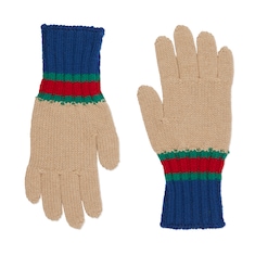 Children's knit wool gloves