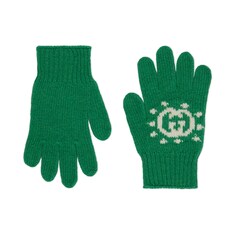 Guantes infantiles de lana con intarsia