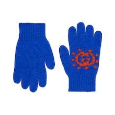 Guantes infantiles de lana con intarsia