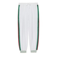 GG cotton terry cloth track bottoms