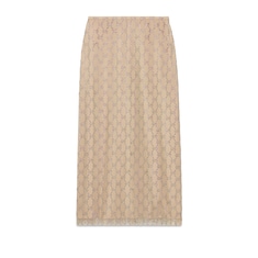 Crystal GG stretch nylon tulle skirt