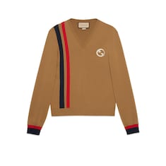 Wool jumper with Interlocking G