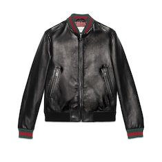 Gucci giubbotto deals pelle