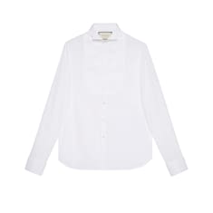 Chemise à plastron en coton