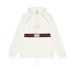 Sudadera con tribanda Web y etiqueta Gucci