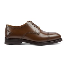 Men's lace-up shoe with brogue details