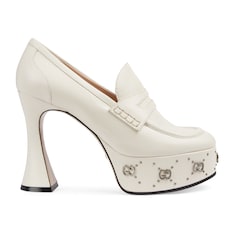 Women's platform loafer with GG studs