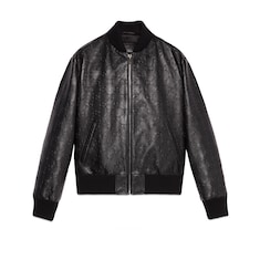 Chaqueta de aviador de piel GG
